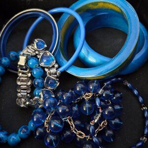 Blue Bangles and Bracelets